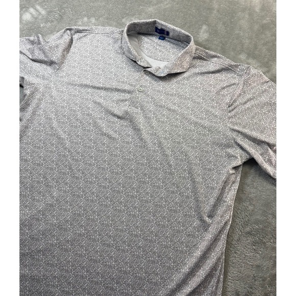 Stitch Other - Stitch Golf Polo Shirt Mens XL Gray Floral Print Performance Stretch